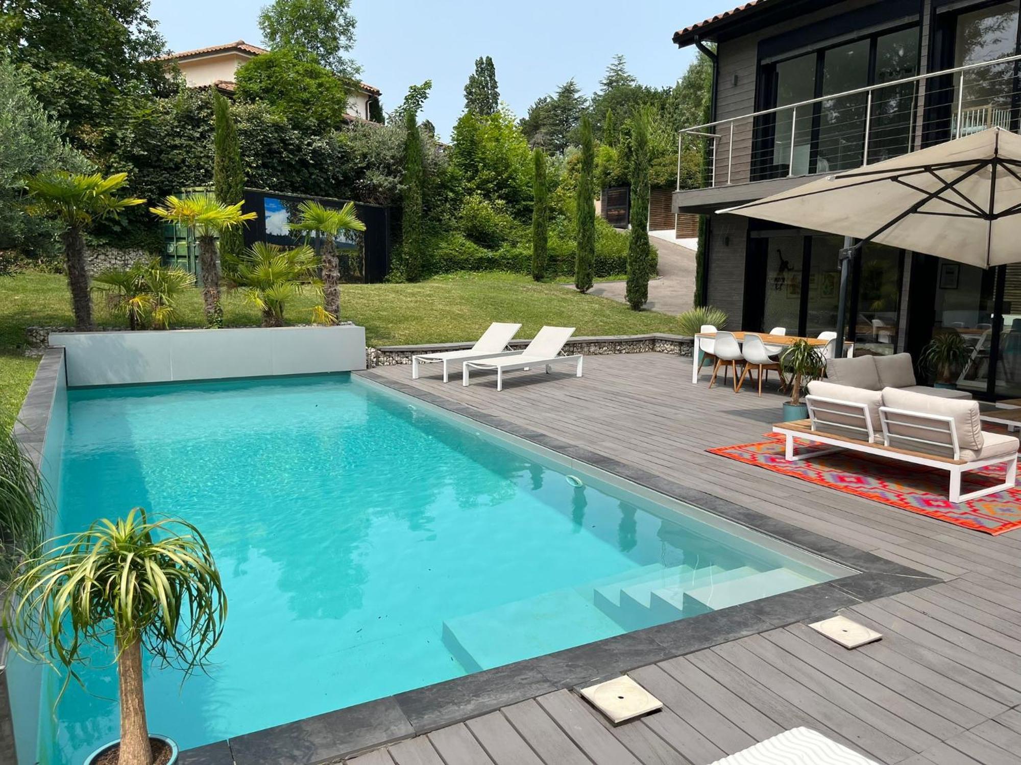 Villa Piscine A Proximite De Lyon Chaponost Exteriér fotografie